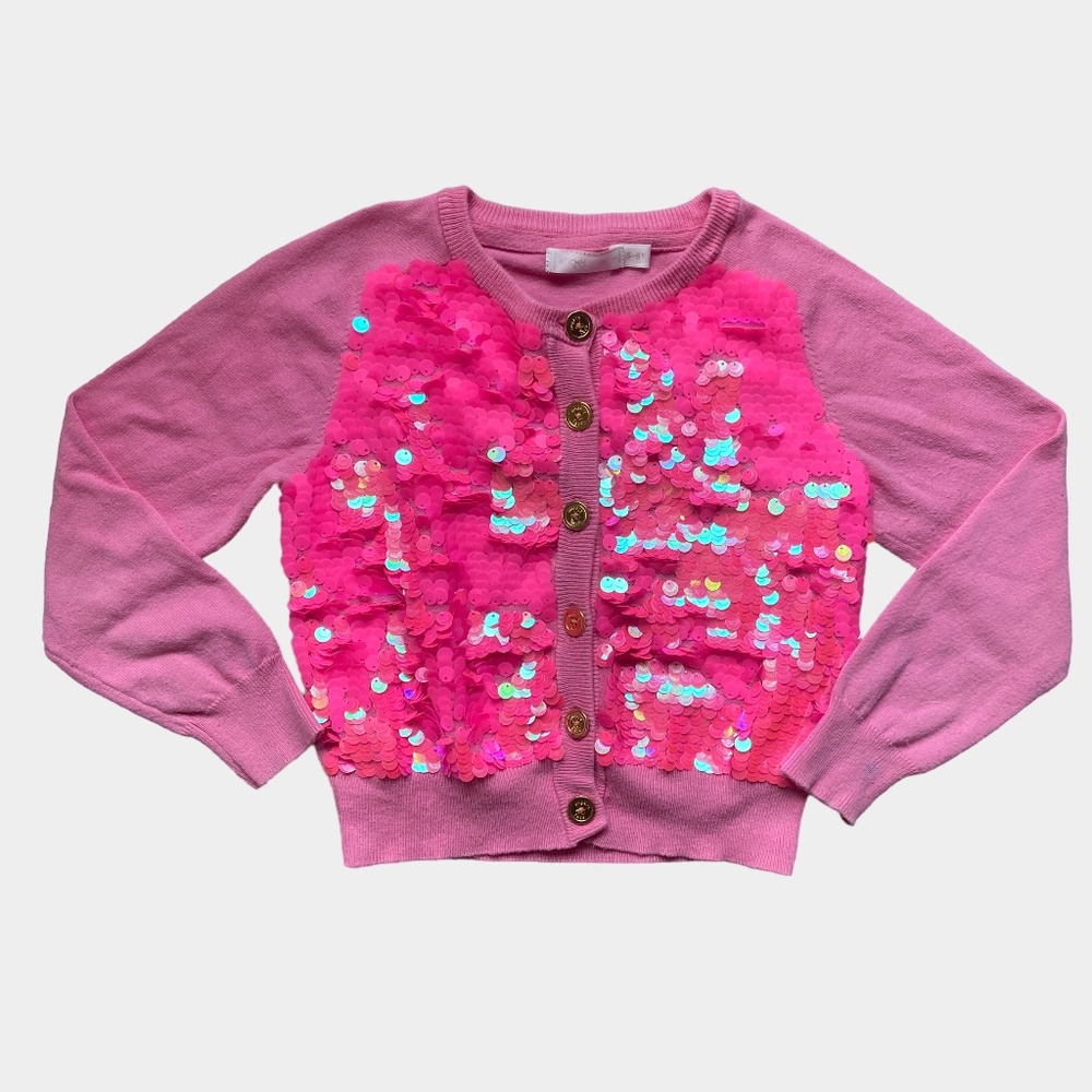 Angel's Face Pink Sequin Cardigan